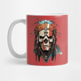 Native Indian Big Chief Shaman In Headdress Mug